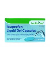 health One Ibuprofen Liquid Gel 32 Capsules 